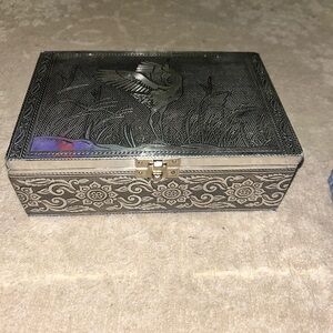 Silver Engraved Jewelry Box
